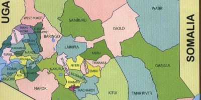ਨ੍ਯੂ ਨਕਸ਼ਾ ਦੀ ਕੀਨੀਆ counties