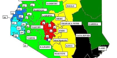 ਨਕਸ਼ਾ ਦੇ kisumu, ਕੀਨੀਆ